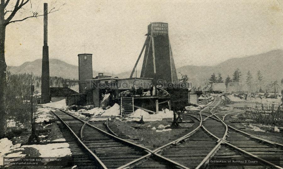 Postcard: Bartlett Saw Mill, Bartlett, New Hampshire